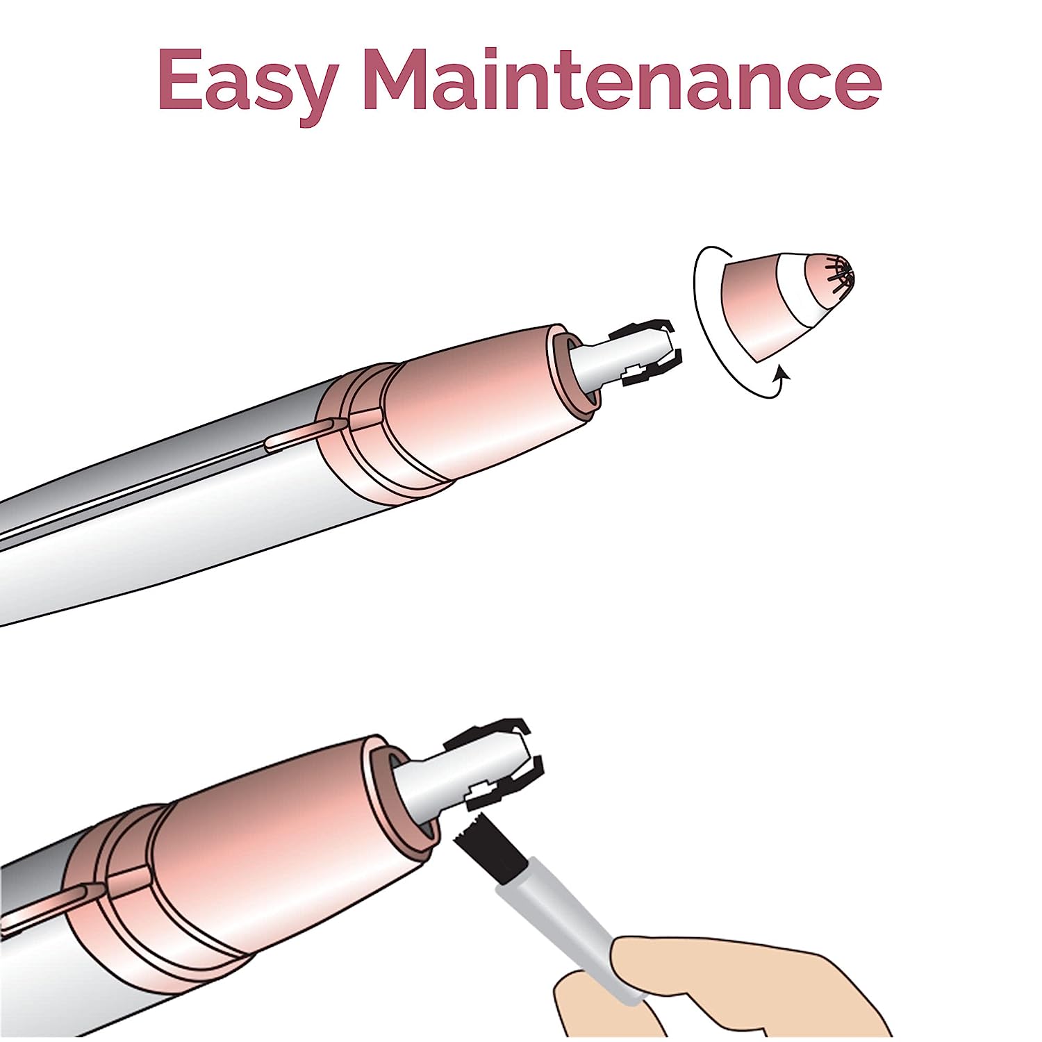 Electric Eyebrow Trimmer with LED | Flawless Brows Hair Remover – Painless & Hypoallergenic