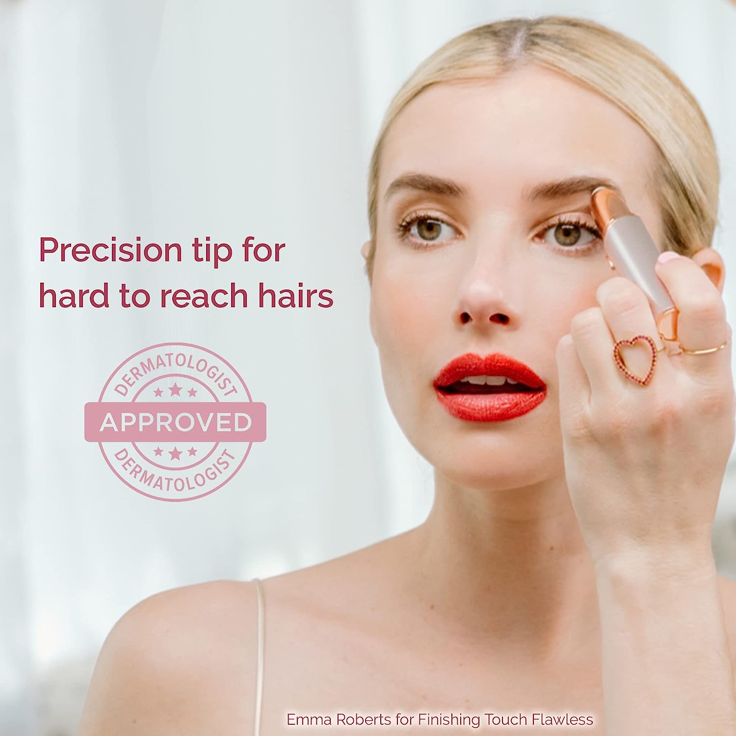 Electric Eyebrow Trimmer with LED | Flawless Brows Hair Remover – Painless & Hypoallergenic