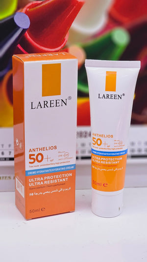 Lareen Anthelios SPF 50+ Hydrating Sunscreen Cream – UVA/UVB Protection | Best Face Moisturizer with Sunblock for Dry & Sensitive Skin
