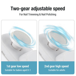 Electric Nail Clipper for Babies & Adults with Light | Rechargeable Nail Trimmer KSA – قصافة أظافر كهربائية للأطفال والكبار
