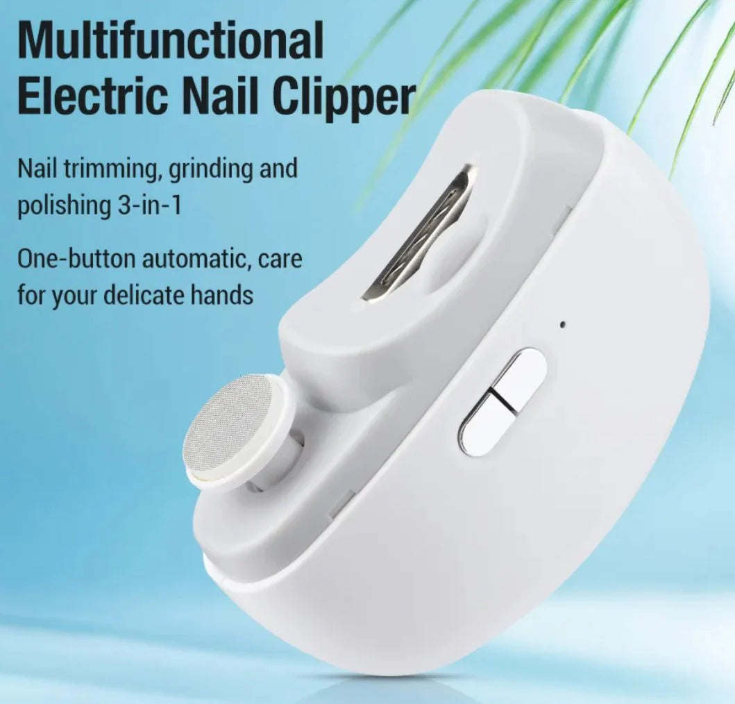 Electric Nail Clipper for Babies & Adults with Light | Rechargeable Nail Trimmer KSA – قصافة أظافر كهربائية للأطفال والكبار