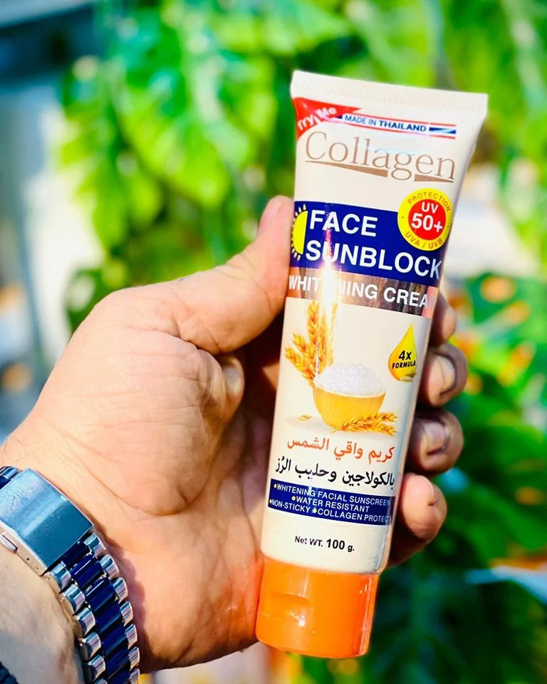 Glowing Skin Under the Sun – Collagen SPF 50+ Face Sunscreen for Saudi Heat